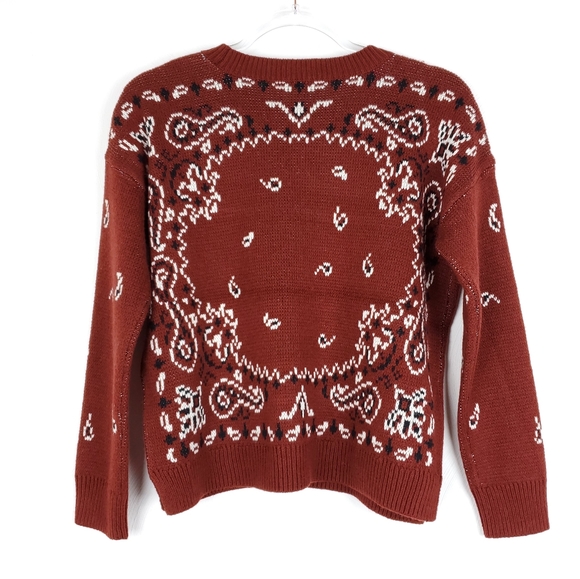 NWOT Madewell bandana paisley pullover - Picture 4 of 6